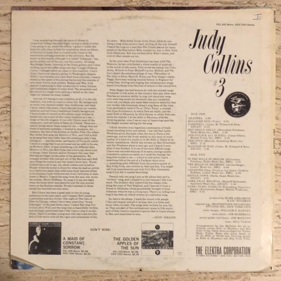 Judy Collins 3 Vinyl Lp - Picture 7 of 9